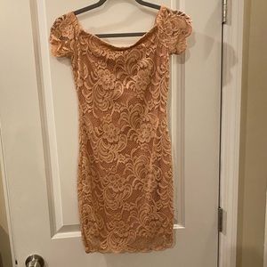 Women’s pink lace dress size s